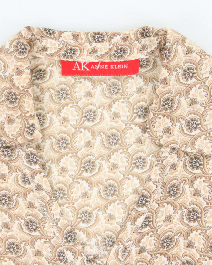 Vintage 90sAnne Klein Silk Blouse - M