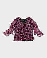 Vintage Y2k 00s Silkland SIlk Blouse - XL