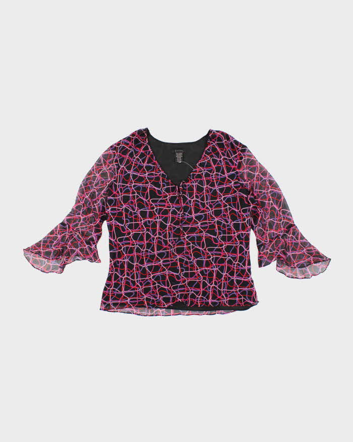 Vintage Y2k 00s Silkland SIlk Blouse - XL