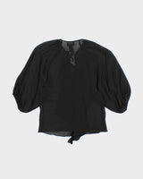 Vintage 00s Central Park West Silk Blouse - XXS
