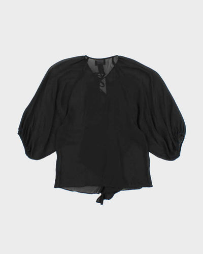 Vintage 00s Central Park West Silk Blouse - XXS