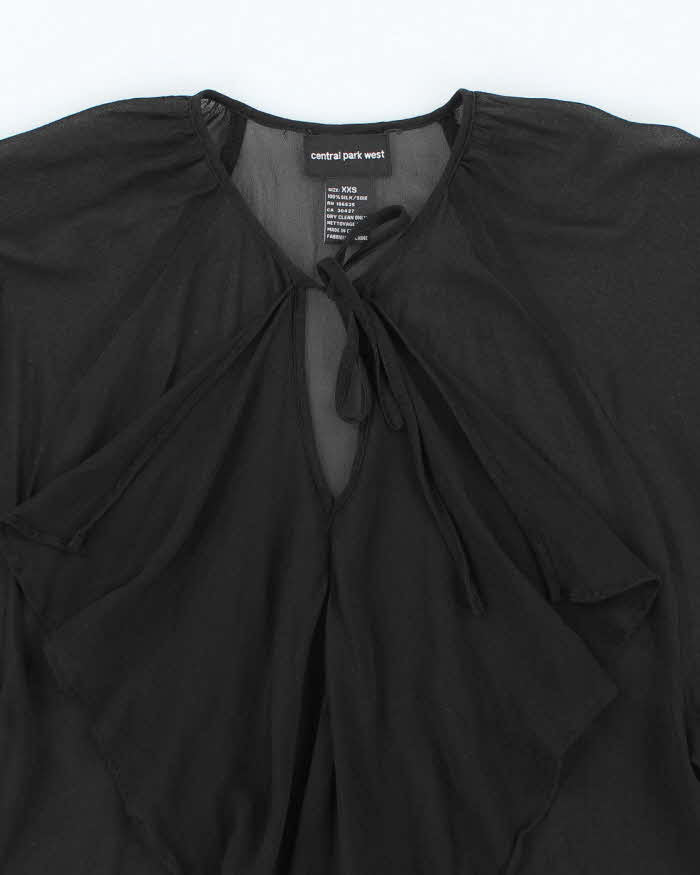 Vintage 00s Central Park West Silk Blouse - XXS