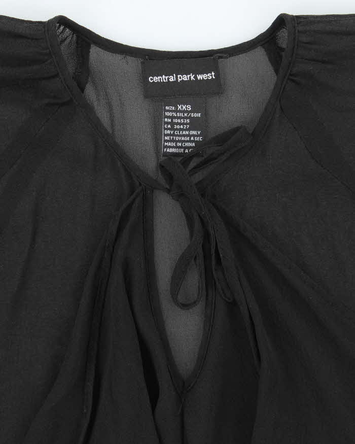Vintage 00s Central Park West Silk Blouse - XXS