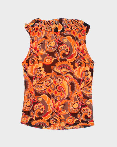 Vintage Y2k 00s Suzy Cowl Neck Top - S