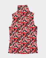 Vintage 90s Mixit Swirl Pattern High Neck Top - S