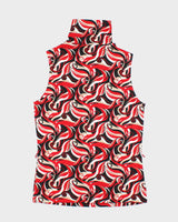 Vintage 90s Mixit Swirl Pattern High Neck Top - S