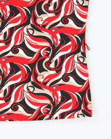 Vintage 90s Mixit Swirl Pattern High Neck Top - S