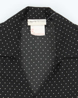 Vintage 90s Laura Polka Dot Mesh Blouse - M