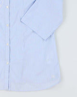 Vintage Y2k 00s Olsen Stripe Embroidered Blouse - L
