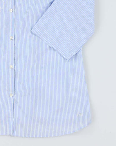 Vintage Y2k 00s Olsen Stripe Embroidered Blouse - L
