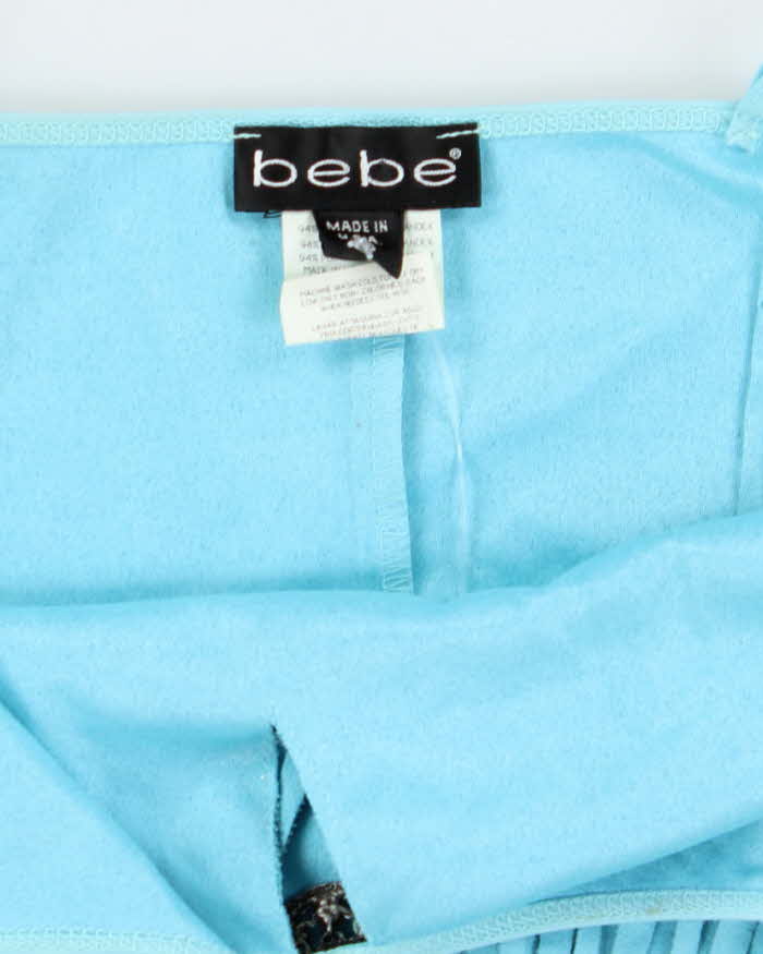 Vintage Y2k 00s Bebe Faux Suede Fringe Cami - XS