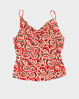 Vintage 90s 00s Perseption Cowl Neck Cami - S