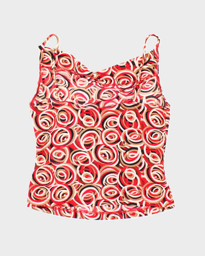 Vintage 90s 00s Perseption Cowl Neck Cami - S