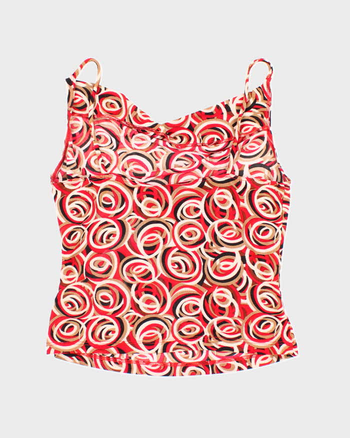 Vintage 90s 00s Perseption Cowl Neck Cami - S