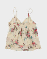 Vintage Y2k 00s Guess Mesh Floral Cami - M