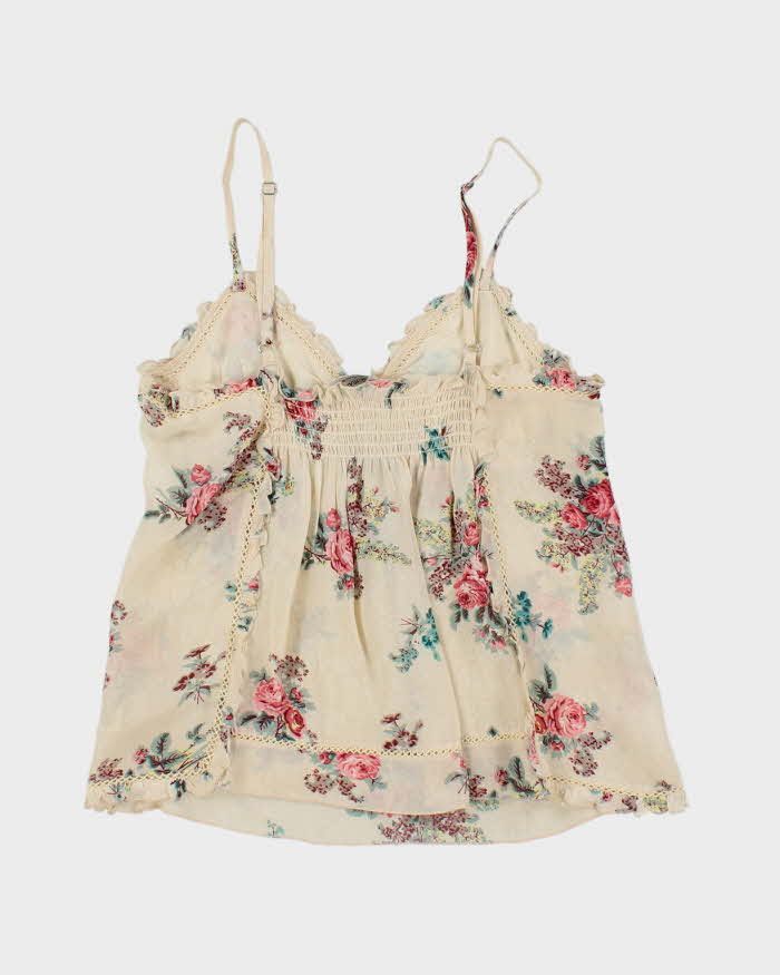 Vintage Y2k 00s Guess Mesh Floral Cami - M