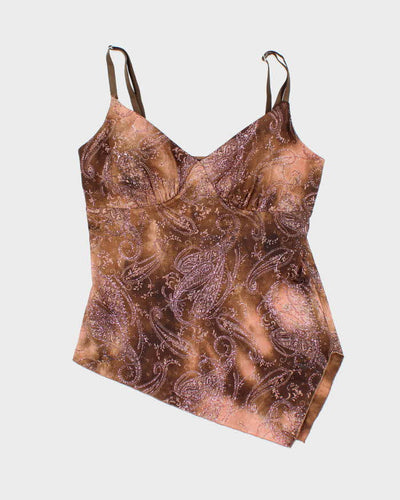 Vintage Y2k 00s Le Chateau Asymmetric Hem Cami - M