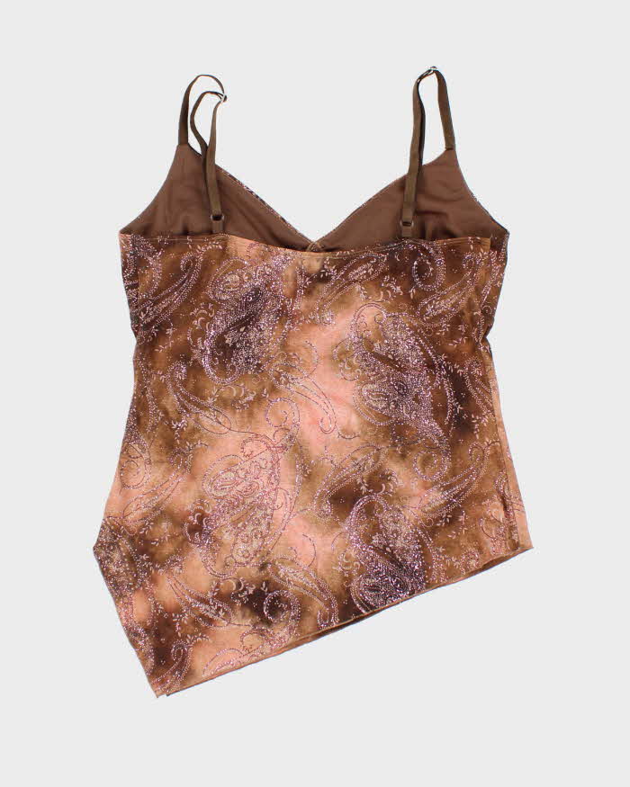 Vintage Y2k 00s Le Chateau Asymmetric Hem Cami - M