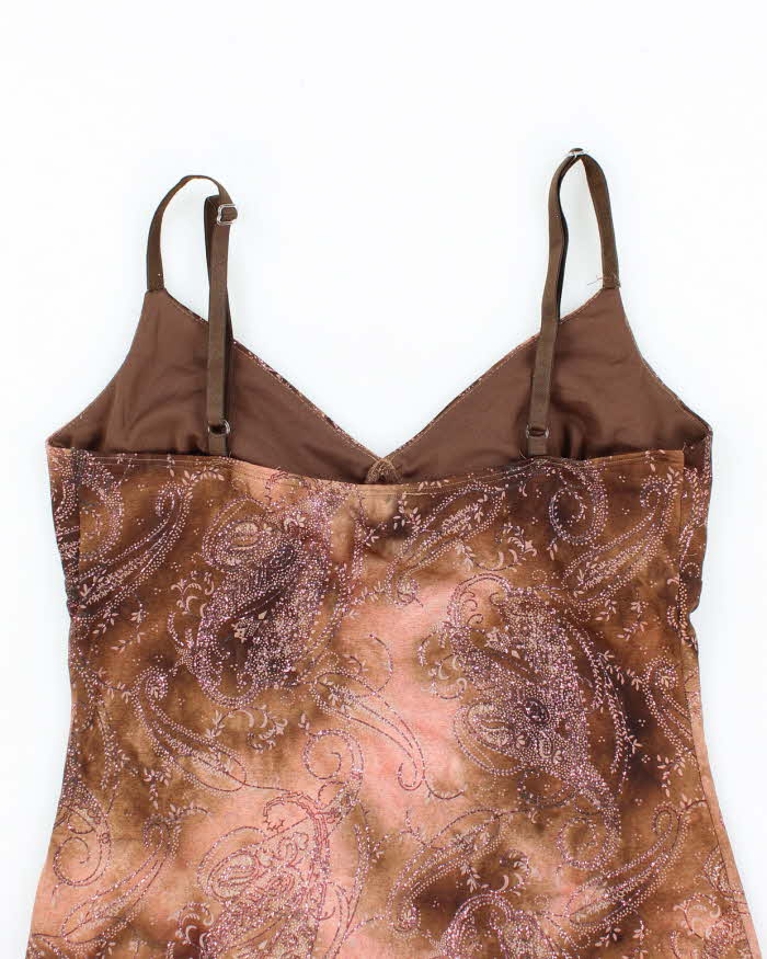 Vintage Y2k 00s Le Chateau Asymmetric Hem Cami - M