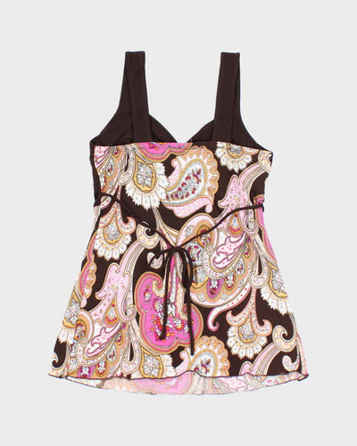 Vintage Y2k 00s Ripe Paisley Pattern Cami - XS