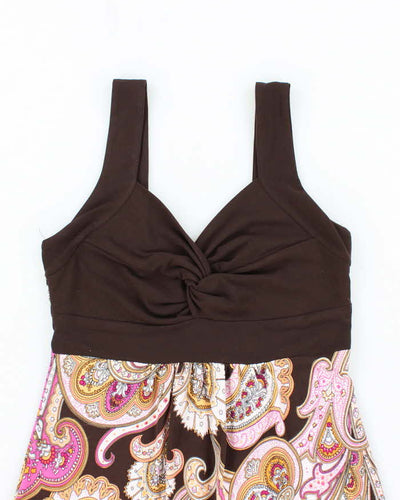 Vintage Y2k 00s Ripe Paisley Pattern Cami - XS