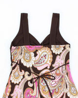 Vintage Y2k 00s Ripe Paisley Pattern Cami - XS