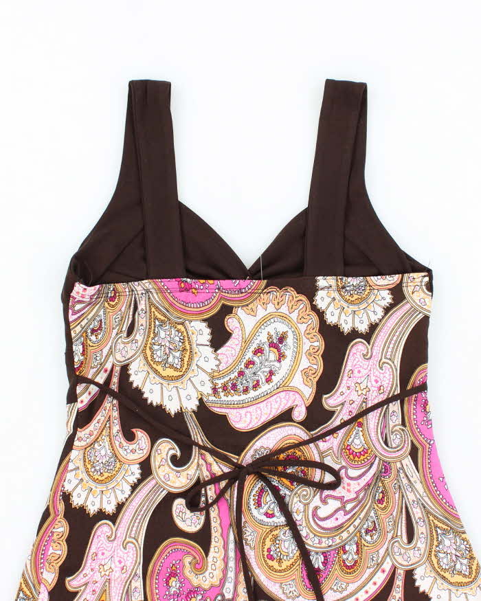 Vintage Y2k 00s Ripe Paisley Pattern Cami - XS