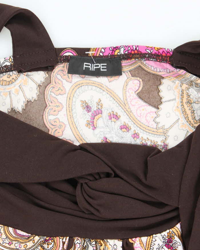 Vintage Y2k 00s Ripe Paisley Pattern Cami - XS