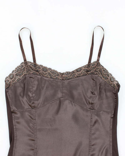 Vintage Y2k 00s Laura Satin Cami - M