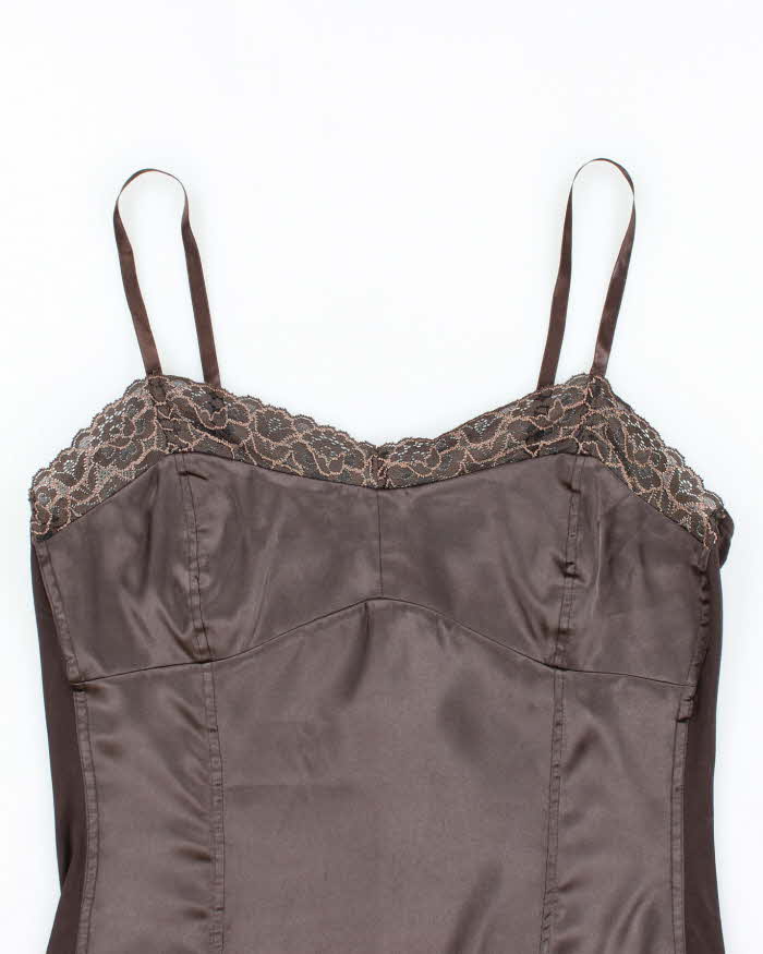 Vintage Y2k 00s Laura Satin Cami - M