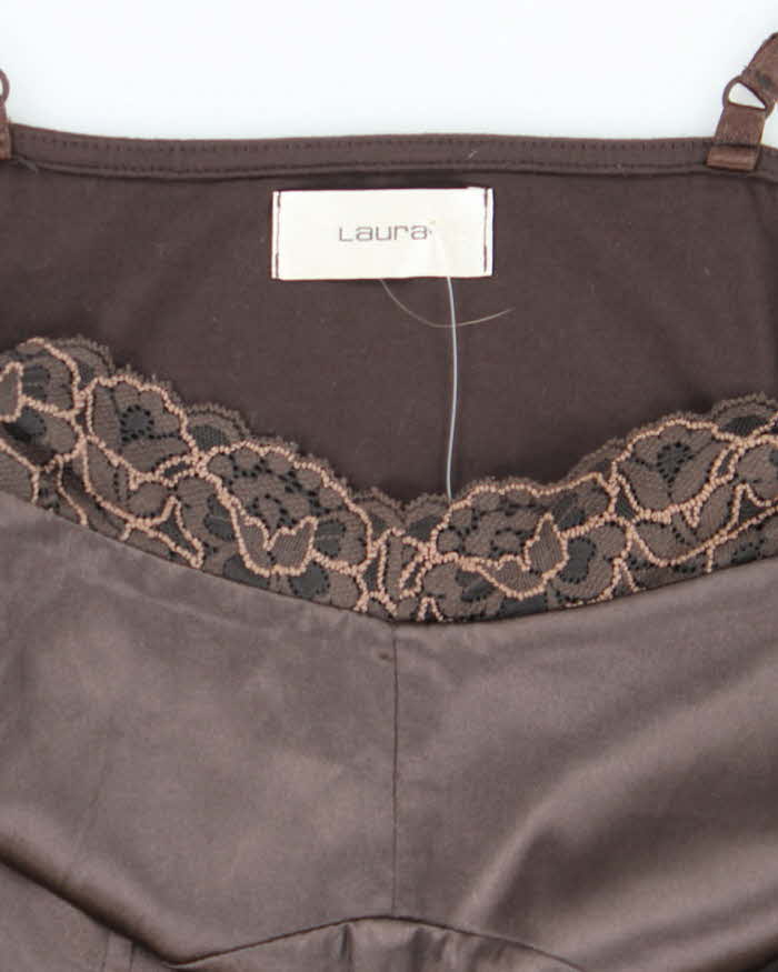 Vintage Y2k 00s Laura Satin Cami - M
