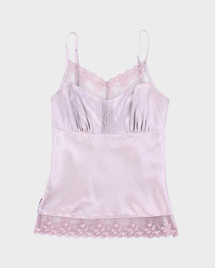 Vintage Y2k 00s Le Chateau Satin Cami - XS