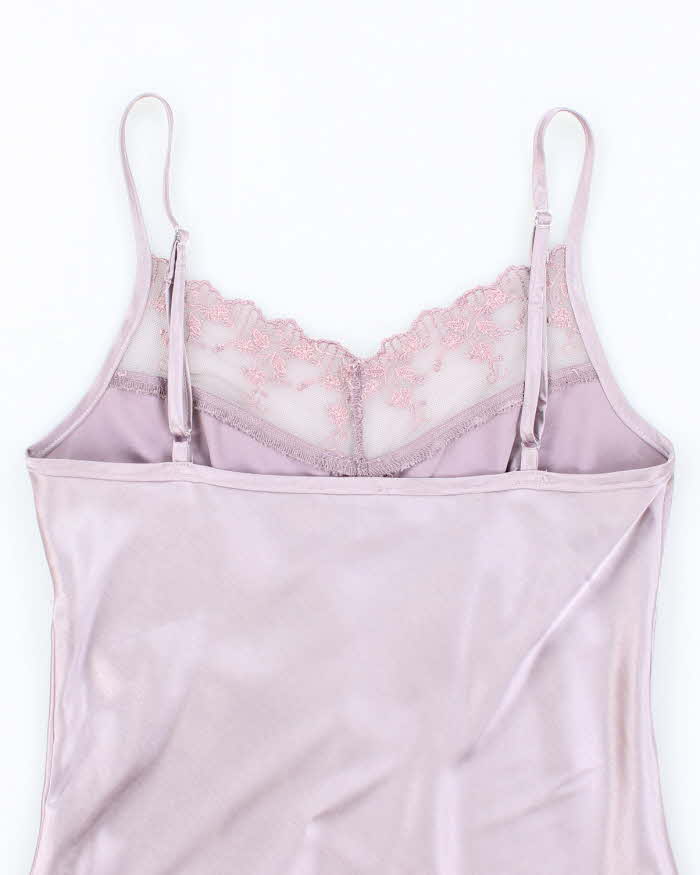Vintage Y2k 00s Le Chateau Satin Cami - XS
