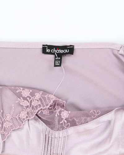 Vintage Y2k 00s Le Chateau Satin Cami - XS