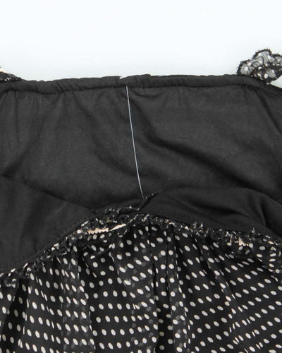 Vintage Y2k 00s Polka Dot Mesh Cami - S