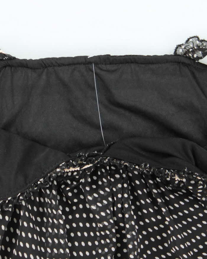 Vintage Y2k 00s Polka Dot Mesh Cami - S