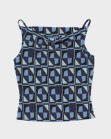 Vintage 90s Garage Sparkly Cowl Neck Top - M