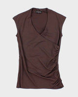 Vintage Y2k 00s Le Chateau Ruched Top - S