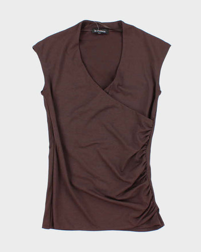 Vintage Y2k 00s Le Chateau Ruched Top - S