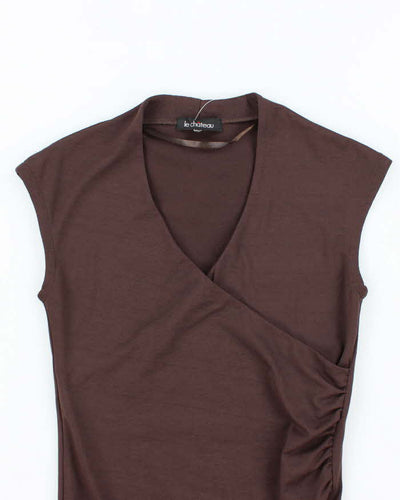 Vintage Y2k 00s Le Chateau Ruched Top - S