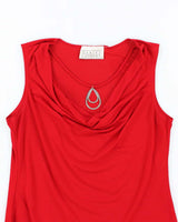 Vintage Y2k 00s Daniel Laurent Cowl Neck Charm Top - M