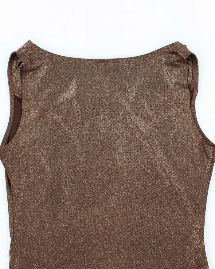 Vintage Y2k 00s FWR Cowl Neck Shimmery Top - S