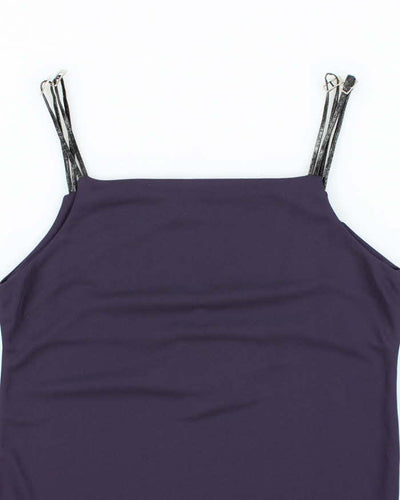 Vintage 90s Bess Buckle Strap Top - S