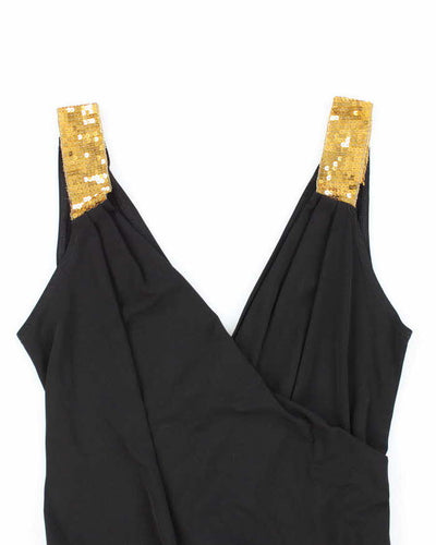 Vintage Y2k 00s Sirens Sequin Strap Top - M