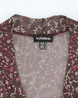 Vintage Y2k 00s Le Chateau Mesh Clasp Blouse - M