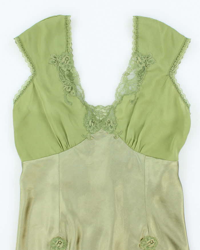 Vintage Y2k 00s Le Chateau Satin Blouse - M