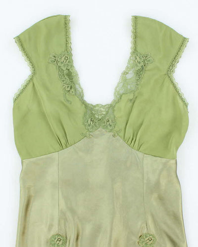 Vintage Y2k 00s Le Chateau Satin Blouse - M