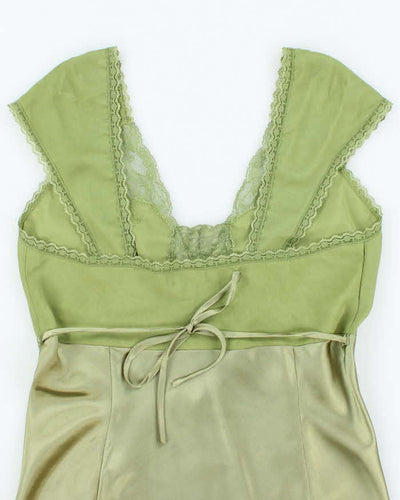 Vintage Y2k 00s Le Chateau Satin Blouse - M