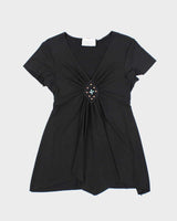 Vintage Y2k 00s Daniel Laurent Beaded Top - S