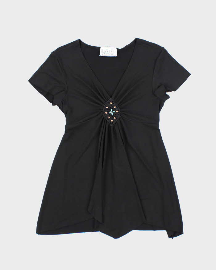 Vintage Y2k 00s Daniel Laurent Beaded Top - S